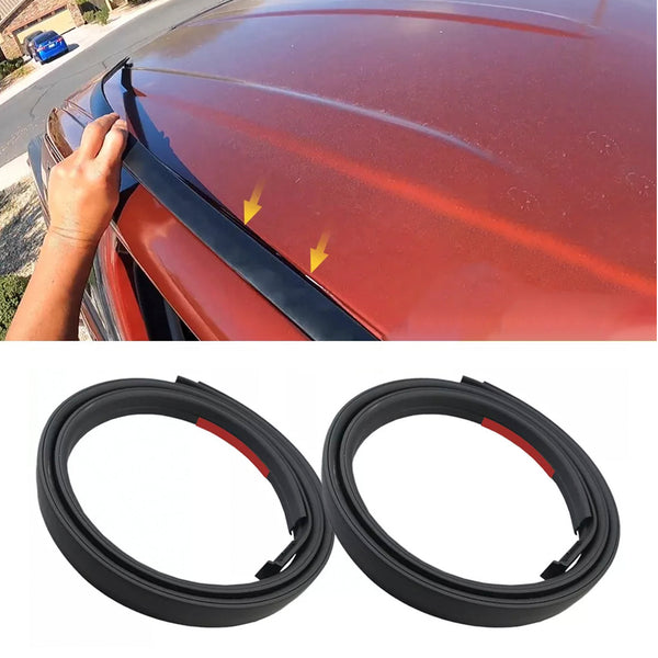 2007-2020 Toyota Tundra DOUBLE CAB 2PCS Roof Drip Molding Trim Left & Right Side Rubber 768679409158 75552-0C050 Generic