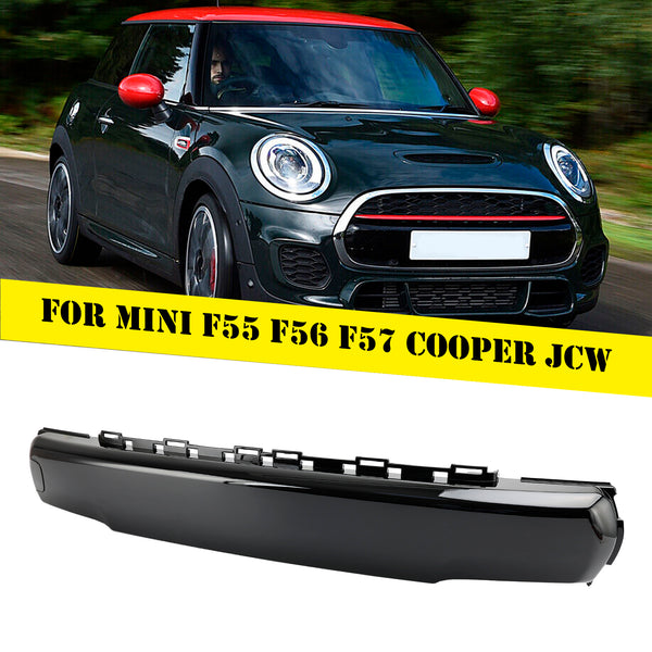 2013-2021 Mini F55 F56 Cooper S JCW Front Number Plate Cover Gloss Black 51117337791 7337791 Generic