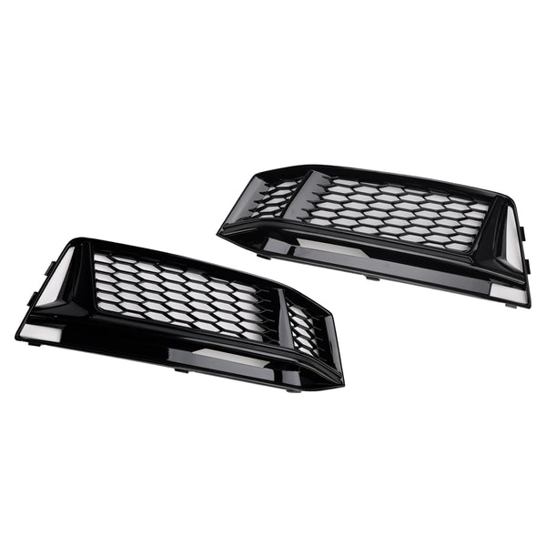 2016-2018 Audi S4 / A4 S-Line B9 2PCS Fog Light Cover Grille 8W0 807 681 K 8W0 807 682 K Generic