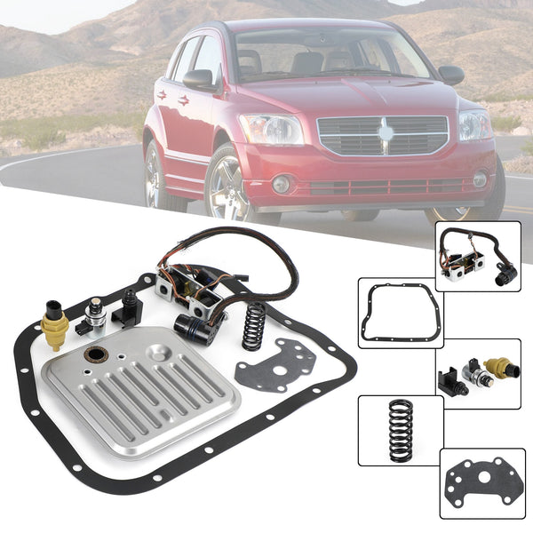 A518 46RE 48RE A518 A618 Transmission Filter Kit w/ Solenoid +Sensor Set Fit 2000-Up Chrysler Dodge Jeep Generic