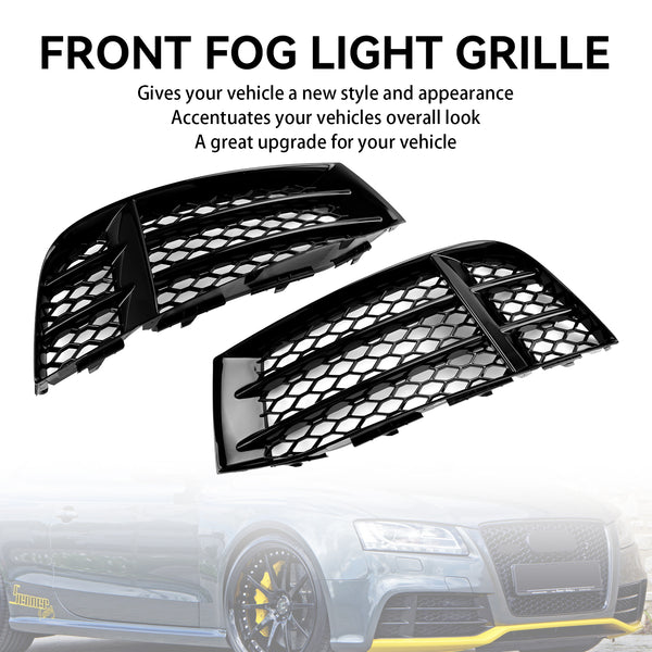 2010-2016 Audi RS5 COUPE/SPORTBACK Front Bumper Lower Fog Light Cover Grill Grille 8T0807681F 8T0807682F Generic