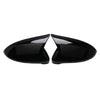 2pcs Gloss Black Door Wing Mirror Cover Caps Casing For VW Golf MK7 2015-2019