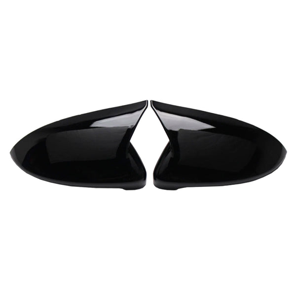 2pcs Gloss Black Door Wing Mirror Cover Caps Casing For VW Golf MK7 2015-2019
