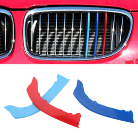 2009-2012 BMW 3 Series Tri-Colour Front Grille Grill Cover Strips Clip Trim Generic