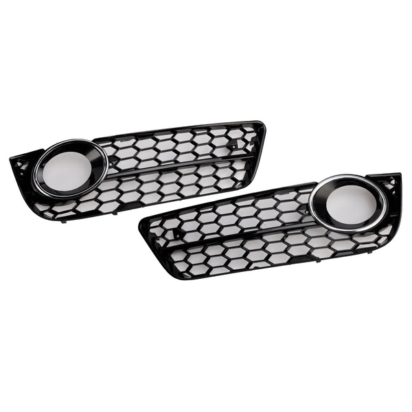 2007-2011 Audi A5 Standard Style 2PCS Honeycomb Front Fog Lamp Cover Grille 1522024 Generic