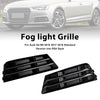 2016-2018 Audi A4 B9 Standard Version into RS4 Style 2PCS Front Fog Light Grille Lower Bumper Grill 8W0 807 681 R 8W0 807 682 R Generic