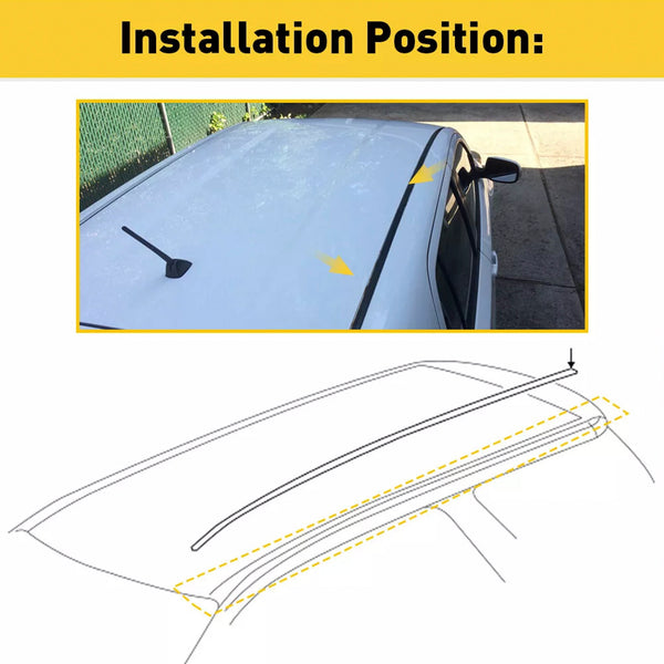 2008-2015 Scion xB 2PCS Roof Drip Molding Trim Center Left & Right Side Rubber  7555612171 7555512161 Generic