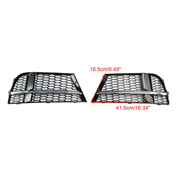 2017-2019 Audi A3 S-Line 8V Front Fog Light Cover Bezel Grill Grille 8V3807681AE 8V3807682Q Generic