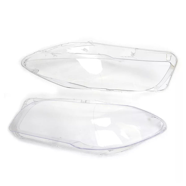 2010-2013 BMW 5 Series F10 2PCS Front Headlight Lens Cover Lampshade Left + Right 63117271912 63117271911 Generic