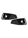 Black Front Fog Light Grille Trim Cover Fit Audi A4 B9 S-LINE S4 2018-2020