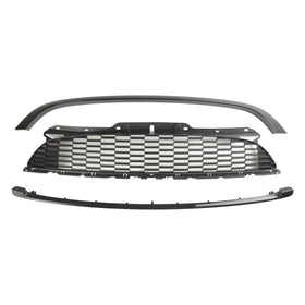 2007-2013 MINI R56 Cooper S & JCW 3-Door Hatchback 3PCS Gloss Black Front Grille Grill Generic