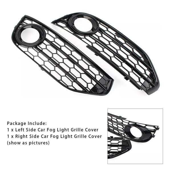 2010-2015 Audi A4 Allroad B8 Front Bumper Honeycomb Fog Light Grille 8K0807681H 8K0807682H Generic