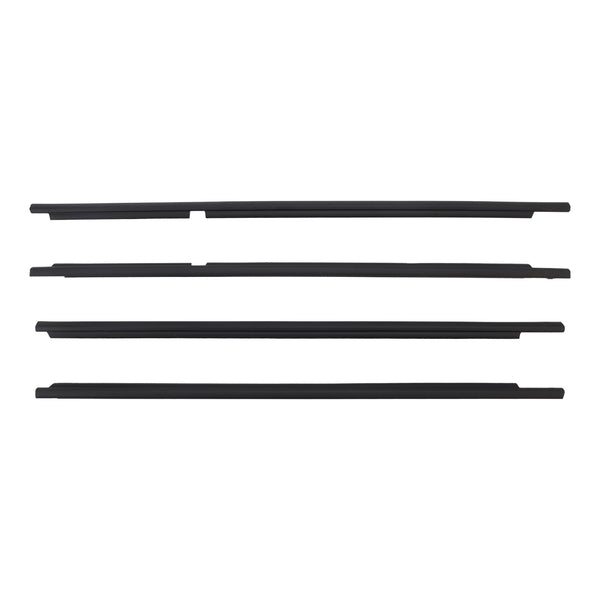Land Cruiser LC100 1998-2007 4PCS Door Glass Belt Outer Molding Weatherstrip