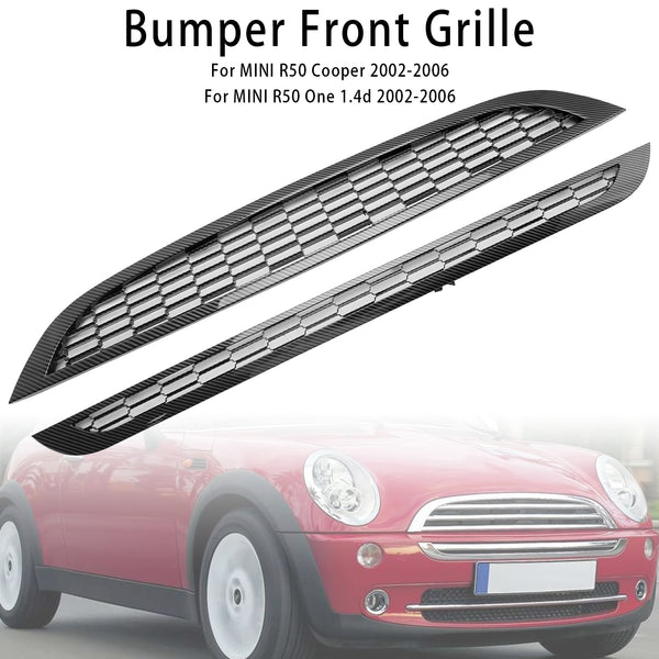 2002-2006 Mini Cooper R50 R52 R53 2Pcs Honeycomb Mesh Front Grille Grill Generic