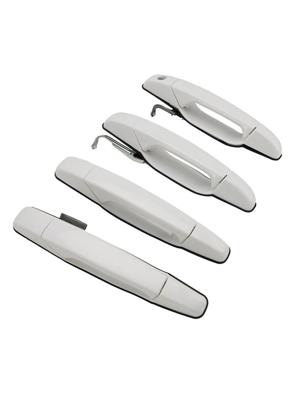 2010-2013 Cadillac Escalade Hybrid Platinum Sport Utility 4PCS Front & Rear Door Handle Set White 284053446 84053444 20954826 25890276 Generic