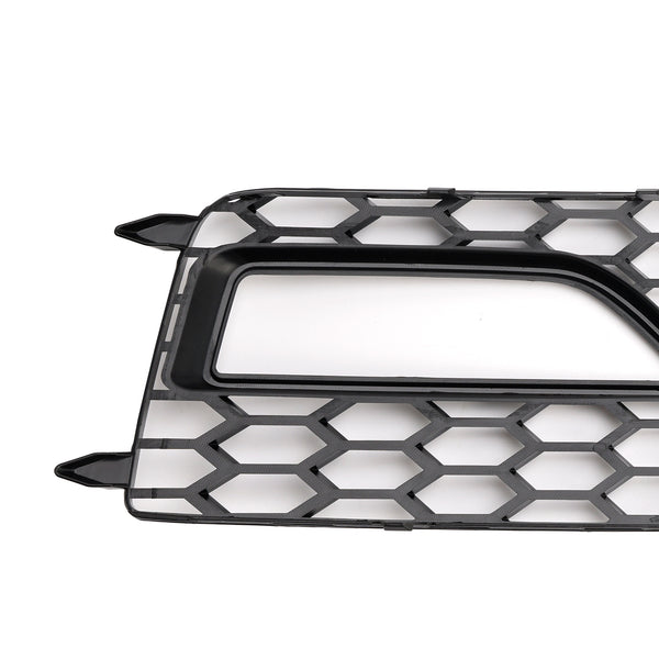 2013-2015 AUDI A4 S-line S4 2PCS Bumper Fog Light Lamp Cover Grille 8K0 807 682M 8K0 807 681L Generic