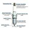 2007-2008 GMC Yukon 4.8L 5.3L 6.2L V8 8x Spark Plugs +Wires 10.5mm Set 19299585 41962 Generic