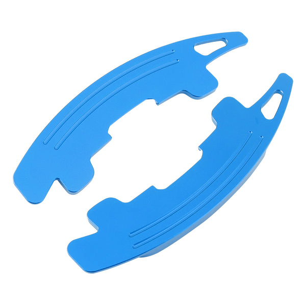 Steering Wheel Paddle Shifter Extension For Range Rover Jaguar Aluminium Blue