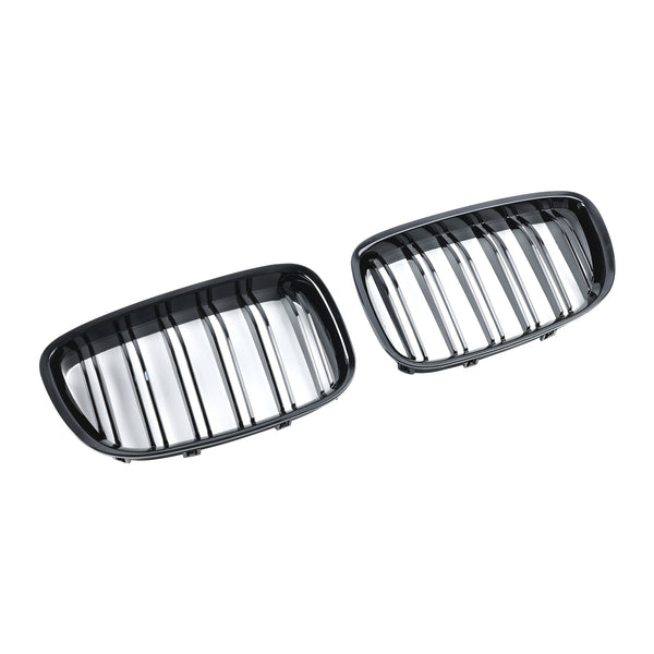 2009.1-2017.2 Gloss Black Front Kidney Grille Grill 51137200169 51137200170 Generic