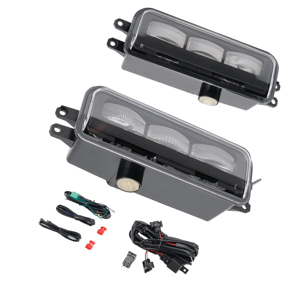 LED Front Bumper Fog Light Lamp + Wire Harness For Toyota Tacoma 2024-2025