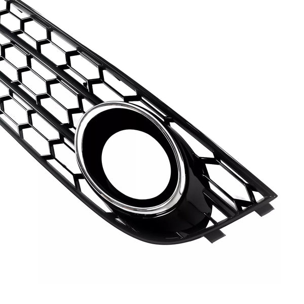 2010-2015 Audi A4 Allroad B8 Front Bumper Honeycomb Fog Light Grille Chrome Trim 8K0807681H 8K0807682H Generic