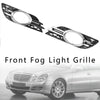 2008-2009 Mercedes-Benz E-Class W211 E300 Front Fog Light Grill Chrome Trim Cover Set 2118850822 Generic