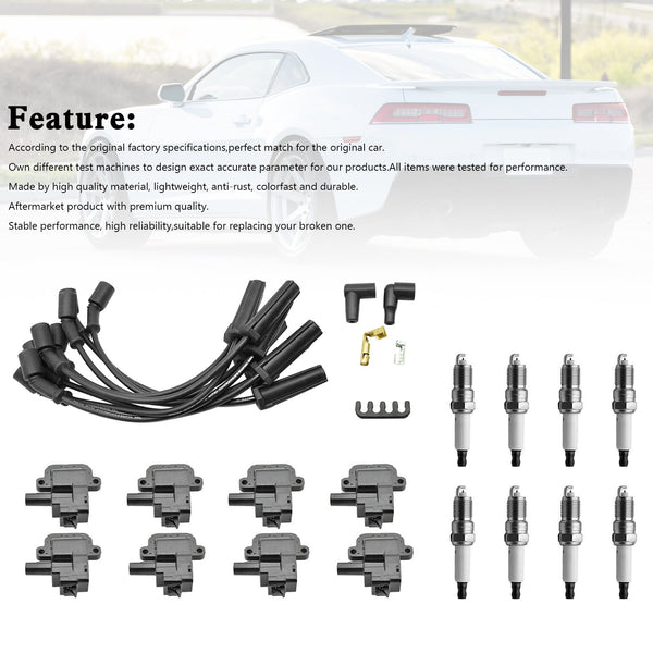 2004 Pontiac GTO V8 5.7L 8X lgnition Coil +Spark Plug +Wire 5C1078 C1144 Generic