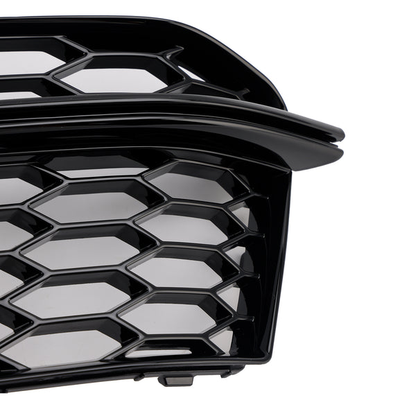 2013-2016 AUDI A5 S-Line / S5 2PCS Front Fog Lamp Black Grille Grill 8T0 807 681 K 8T0 807 682 K Generic