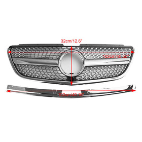 2015-2019 Mercedes Benz Vito W447 GT Stlye Diamond Front Bumper Grill Grille Generic