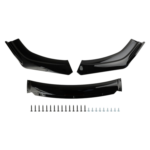 4PCS Universal Car Front Bumper Lip Body Kit Splitter Diffuser Protector Black Generic
