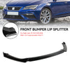 2012-2020 Seat Leon 5F Gloss Black Front Spoiler Lip Performance Generic