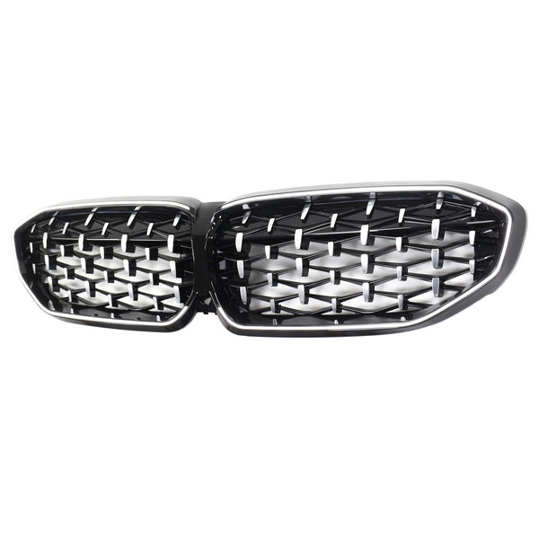 2019-2022 BMW 3 Series G20 Chorme Diamond Kidney Grille Grill 51138072085 Generic