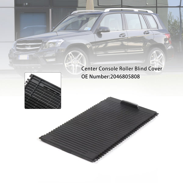 Center Console Roller Blind Cover Black Fit For Mercedes Benz X204 GLK 2008-2015