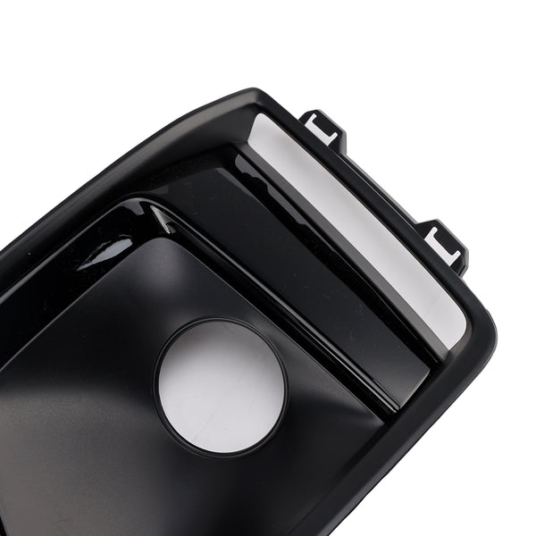 Black Front Fog Light Grille Trim Cover Fit Audi A4 B9 S-LINE S4 2018-2020