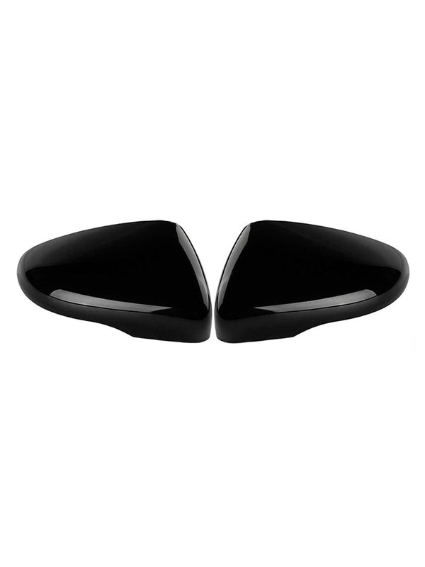 2pcs Gloss Black Door Wing Mirror Cover Caps Casing For VW Golf MK6 2009-2013