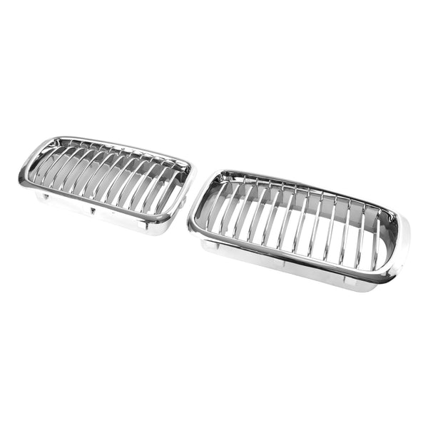 1994-2001 BMW 7 Series E38 2pcs Chrome Front Kidney Grill Grille 51138125811 51138125812 Generic