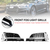 2018-2019 Audi S5 A5 S-Line 2Pcs Front Bumper Fog Light Grille Cover Trim 8W6807682FRU6 8W6807681FRU6 Generic