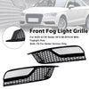 Gloss Black Front Fog Light Grill Covers Fit Audi A3 8V Sedan 2013-2016