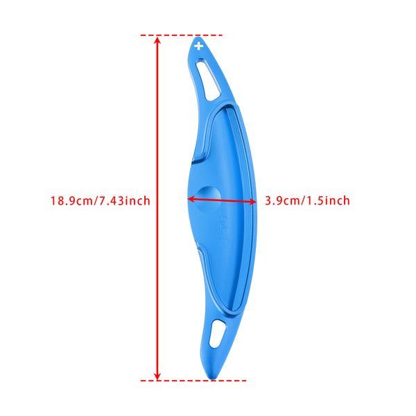 Steering Wheel Paddle Shifter Extension For Hyundai Elantra i30 Aluminium Blue