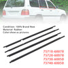 Land Cruiser LC100 1998-2007 4PCS Door Glass Belt Outer Molding Weatherstrip