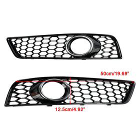 2009-2013 Audi A3 8P Standard Version Honeycomb Bumper Front Fog Light Grille Grill Cover Generic