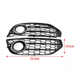 2010-2015 Audi A4 Allroad B8 Front Bumper Honeycomb Fog Light Grille 8K0807681H 8K0807682H Generic