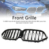 2020-2022 BMW X6 G06 M50i Black Front Bumper Grille Grill W/Camera Hole Generic