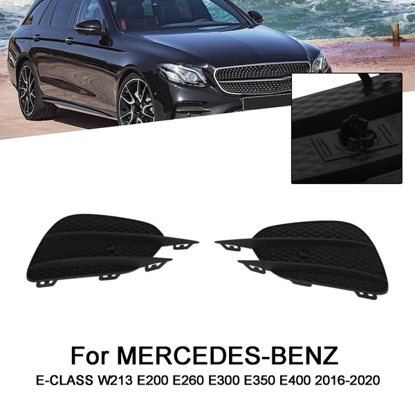 2016-2020 Mercedes-Benz E-CLASS W213 E200 E260 E300 E350 E400 2pcs Bumper Grille Fog Lights Grill Grille Trim Cover 2138856800 2138856700 Generic