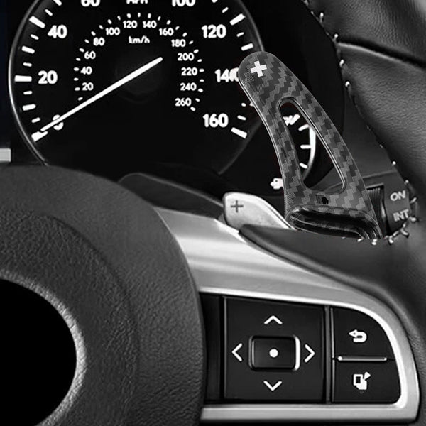 Carbon Look Steering Wheel Paddle Shifter Extension For Lexus RX GX