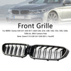 2017-2020 BMW 5 Series G30 G31 Double Slat Front Kidney Grille Gloss Black Generic