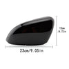 2pcs Gloss Black Door Wing Mirror Cover Caps Casing For VW Golf MK6 2009-2013