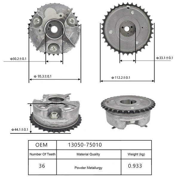 2005-2012 Toyota Tacoma 1TR 2TR Camshaft Timing Gear 13050-75010 Generic