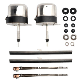 32 Fords Boats Jeep ATV's Pair of Stainless Windshield Wiper Motor Hot Street Rod 558SS, S6558 Generic
