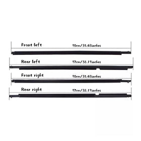 4Pcs Weatherstrip Window Moulding Trim Seal Belt For Toyota Highlander 2008-2010